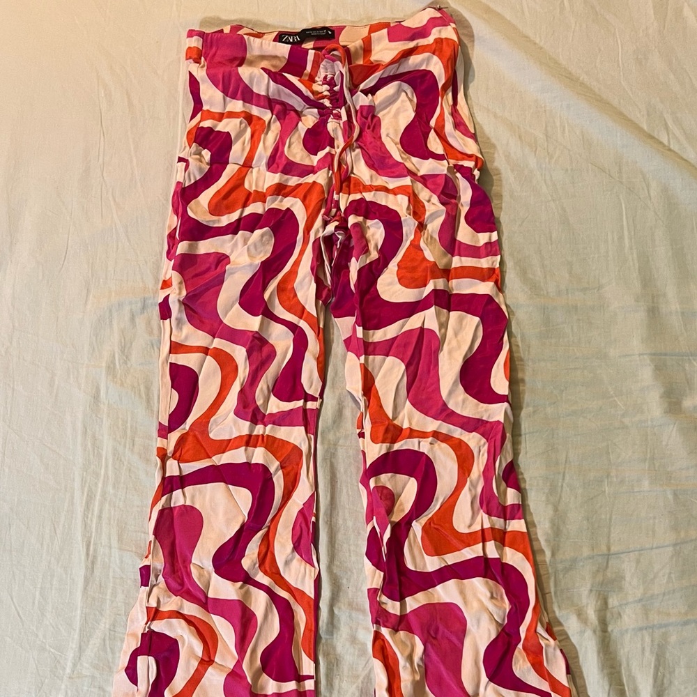 Pink swirl pants